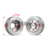 1/2/4pcs Stainless Steel Counterweights for 1:10 RC Crawler 1.9" Beadlock Wheels