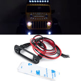 Front Bumper LED Headlight with Mount Bracket for Axial SCX24