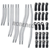 Stainless Steel Links Plastic Rod End Unassembled Kit 313/324mm Wheelbase for TRX-4 TRX4 1/10 RC Car Linkage Parts