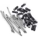 Stainless Steel Links Plastic Rod End Unassembled Kit 313/324mm Wheelbase for TRX-4 TRX4 1/10 RC Car Linkage Parts