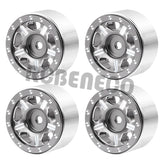 4pcs 1.0" Metal Beadlock Wheel Rim for 1/24 RC Crawler Car