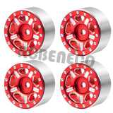 4pcs 1.0" Metal Beadlock Wheel Rim for 1/24 RC Crawler Car