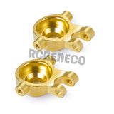 Brass Steering Blocks Knuckle Counterweight for 1/18 RC Crawler TRX4M Bronco Defender Upgrade Parts