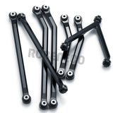 CNC Aluminum High Clearance Chassis Linkage Set for Axial SCX24 AXI90081