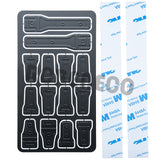 Engine Hood Door Hinge Decoration Cover Stickers for Axial SCX6 AXI05000