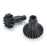 24T/12T Steel Alloy Helical Differential Front Rear Axles Gear Kit for 1/18 RC Crawler Car Traxxas TRX4M Bronco Defender Upgrade Parts