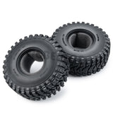 4PCS 2.2inch 125mm Rubber Wheel Tires for Axial Wraith 90048 RR10 SCX10 TRX4