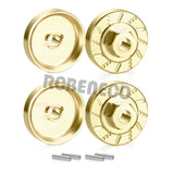 4Pcs Brass Wheel Hex Hub Extenders Adapters Counterweight for Traxxas TRX-4M Bronco Defender 1/18 RC Crawler Car Model