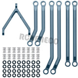 CNC Aluminum High Clearance Chassis Linkage Set for Axial SCX24 AXI90081