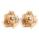 2pcs Brass Outer Portal Covers Counterweight for 1/18 Axial UTB18 Capra Unlimited Trail Buggy Upgrade (UTB18-01)