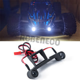 Front and Rear LED Lights Lamp Bar Spotlight for 1/10 TRAXXAS Rustler 4X4 VXL XL-5