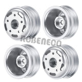 Metal Beadlock Rear Wheel Rims with CVD Drive Shaft for Axial SCX24 Deadbolt Gladiator Bronco Wrangler C10 1/24 RC Car