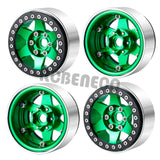 4pcs RC Wheel Rim 1.9inch Beadlock Metal Wheel Hub for 1/10 RC Crawler Axial SCX10 90046 AXI03007 TRX4 D90 RedCat MST