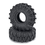 4PCS Micro Crawler 1.0" Wheel Tires Soft Mud Terrain Rubber Tyres for 1/24 Axial SCX24 Bronco Gladiator Deadbolt Parts