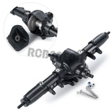 CNC Metal Front Middle Rear Axle Set with Servo Base for Axial SCX10 1/10 RC Crawler Car Truck Upgrade Parts