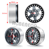 1/2/4pcs 1.9'' Aluminum Beadlock Wheel Rims for 1/10 RC Crawler D90 SCX10 TRX4