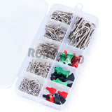 RC Car Body Shell Clip Pin with Storage Case for 1/24 1/14 1/10 Axial SCX24 SCX10 SCX6 Traxxas TRX4 TRX6 Tamiya Truck Parts