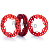 4Pcs Aluminum Alloy 1.9" Wheel Outer Beadlock Ring for SCX10 90046 TRX4 D90