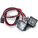 Round/Square LED Headlights Spotlight DC 5-7.4V for Traxxas TRX4 TRX6