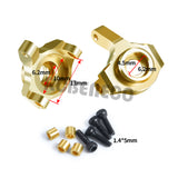 Brass 7mm Wheel Hex Hub Extension, Steering Knuckle, Wheel Weights Hex Adapter, Diff Cover Front Rear, Girder Mount for Axial Scx24