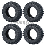 4PCS Rubber Tyres 15x42mm for Kyosho Jimny 1/18 RC Crawler Car Wheels Tires Upgrade Parts