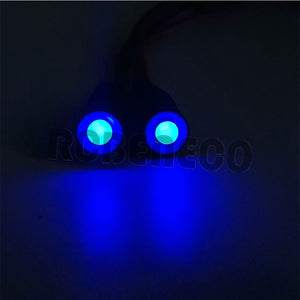 Angel and Demon Eyes 2LEDs Headlamps 10mm for Axial SCX10 TRX4 D90