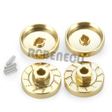 4Pcs Brass Wheel Hex Hub Extenders Adapters Counterweight for Traxxas TRX-4M Bronco Defender 1/18 RC Crawler Car Model