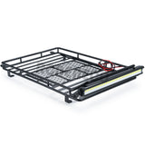 Luggage Carrier Roof Rack with LED Light Bar for 1/10 Axial SCX10