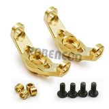 2pcs Brass Caster Blocks Front C-Hub Carrier Counterweight for 1/18 RC Crawler TRX4M Bronco Defender Upgrade Parts