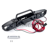 Metal Front Bumper with LED Lights for Axial SCX10 III AXI03006 Gladiator AXI03007 Wrangler 1/10 RC Crawler Car