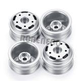 Metal Beadlock Rear Wheel Rims with CVD Drive Shaft for Axial SCX24 Deadbolt Gladiator Bronco Wrangler C10 1/24 RC Car