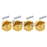 Brass Wheel Hex Hub 4mm/5mm/6mm Extenders Adaptor Set for 1/18 RC Crawler Car TRX4M Upgrade Parts