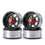 1/2/4pcs 1.9inch Alloy Beadlock Wheel Rims for SCX10 D90 TRX4