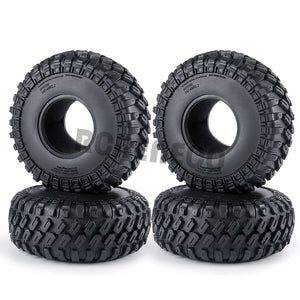 4pcs 2.2inch Rubber Tyre Wheel Tires with Foam Insert for Axial SCX10 90046 AXI03007 Wraith 90048 TRX4 1/10 RC Rock Crawler Car