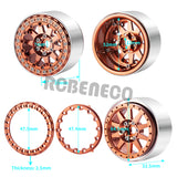 4Pcs 2.2inch Metal Alloy Beadlock Wheel Rims Hubs Rings for TRX4 Axial SCX10 Wraith 90018 RR10 Redcat 1/10 RC Crawler Car Upgrade