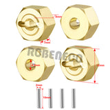 4Pcs Brass 8mm Wheel Hex Hub Adapters Counterweight for Axial UTB18 Capra 1/18 RC Buggy Car Model Upgrade Parts