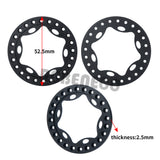 4Pcs Aluminum Alloy 1.9" Wheel Outer Beadlock Ring for SCX10 90046 TRX4 D90