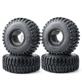 4PCS 2.2inch 125mm Rubber Wheel Tires for Axial Wraith 90048 RR10 SCX10 TRX4