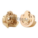 2pcs Brass Outer Portal Covers Counterweight for 1/18 Axial UTB18 Capra Unlimited Trail Buggy Upgrade (UTB18-01)