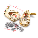 Brass Portal Housing 2pcs RC Front Steering Knuckles RC Counterweight for 1/10 RC Crawler TRX-4 TRX4 TRX-6