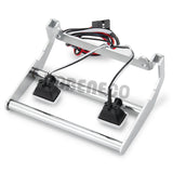 Stainless Steel Front Bumper with LED Light Anti Collision Bumper for TRX4 Ford