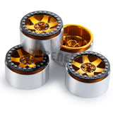 4PCS 2.2 Beadlock Wheels Rim for SCX10 D90 Wraith 90048 90018 RR10 TRX4 RedCat MST RC 1/10 Crawler Car