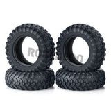 4PCS Rubber Tyres 15x42mm for Kyosho Jimny 1/18 RC Crawler Car Wheels Tires Upgrade Parts