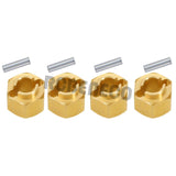 Brass Wheel Hex Hub 4mm/5mm/6mm Extenders Adaptor Set for 1/18 RC Crawler Car TRX4M Upgrade Parts