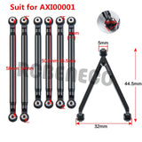 Aluminum Link Linkage Pull Rod Kit for Axial SCX24 AXI00001 AXI00002