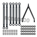 Aluminum Link Linkage Pull Rod Kit for Axial SCX24 AXI00001 AXI00002