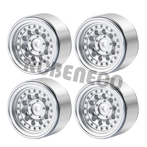 4PCS 1.0" Metal Beadlock Micro Wheel Rim Hub for Axial SCX24