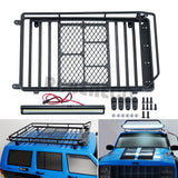 Luggage Carrier Roof Rack with LED Light Bar for 1/10 Axial SCX10