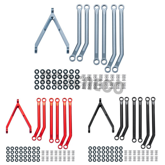 Aluminum High Clearance Chassis Links Set for Axial SCX24 AXI00006 Ford 1/24 RC Crawler Car