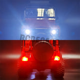 Front & Rear LED Lights Spotlights for Traxxas TRX-4M Bronco Defender 1/18 RC Crawler Upgrade Parts